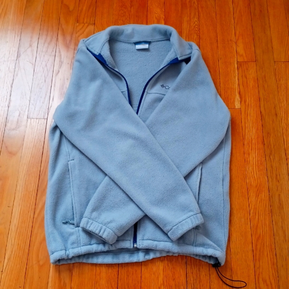 Columbia blueish gray fleece jacket